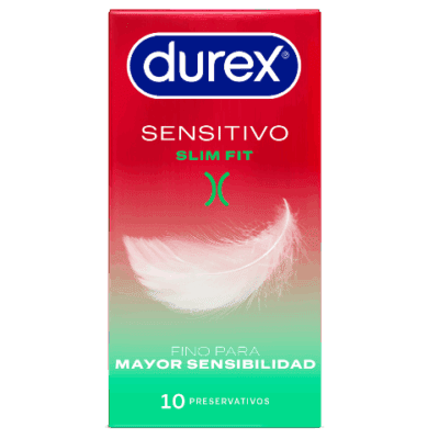Durex Sensitivo Slim Fit Preservativos 10 Unidades