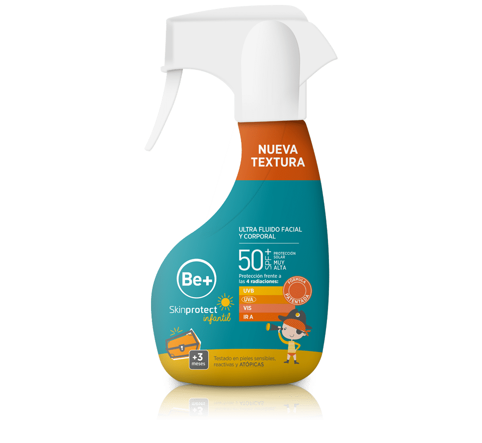 Be+ Skinprotect Fluido Infantil Cara y Cuerpo SPF 50+