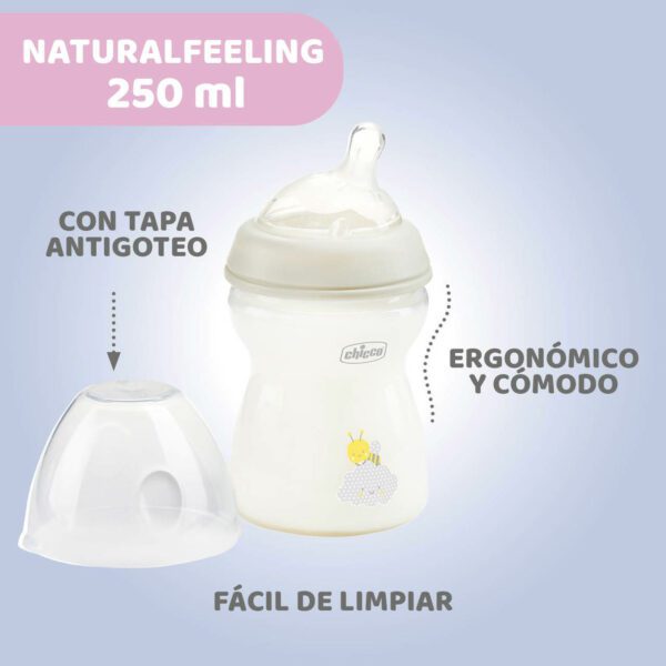 Biberón Natural Feeling +2m Tetina Silicona - Imagen 3